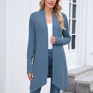 Open Front Long Cardigan